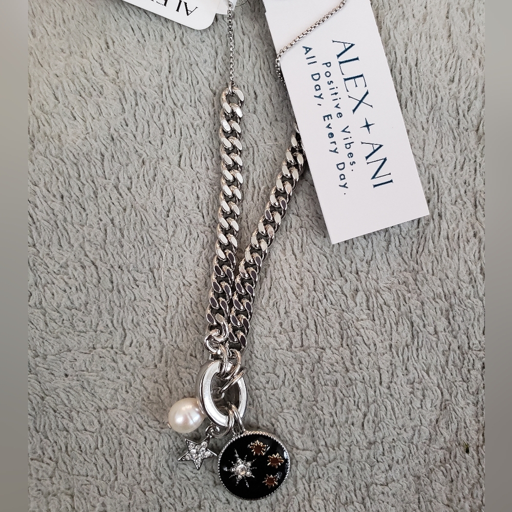Alex and Ani Silver Charm Bracelet